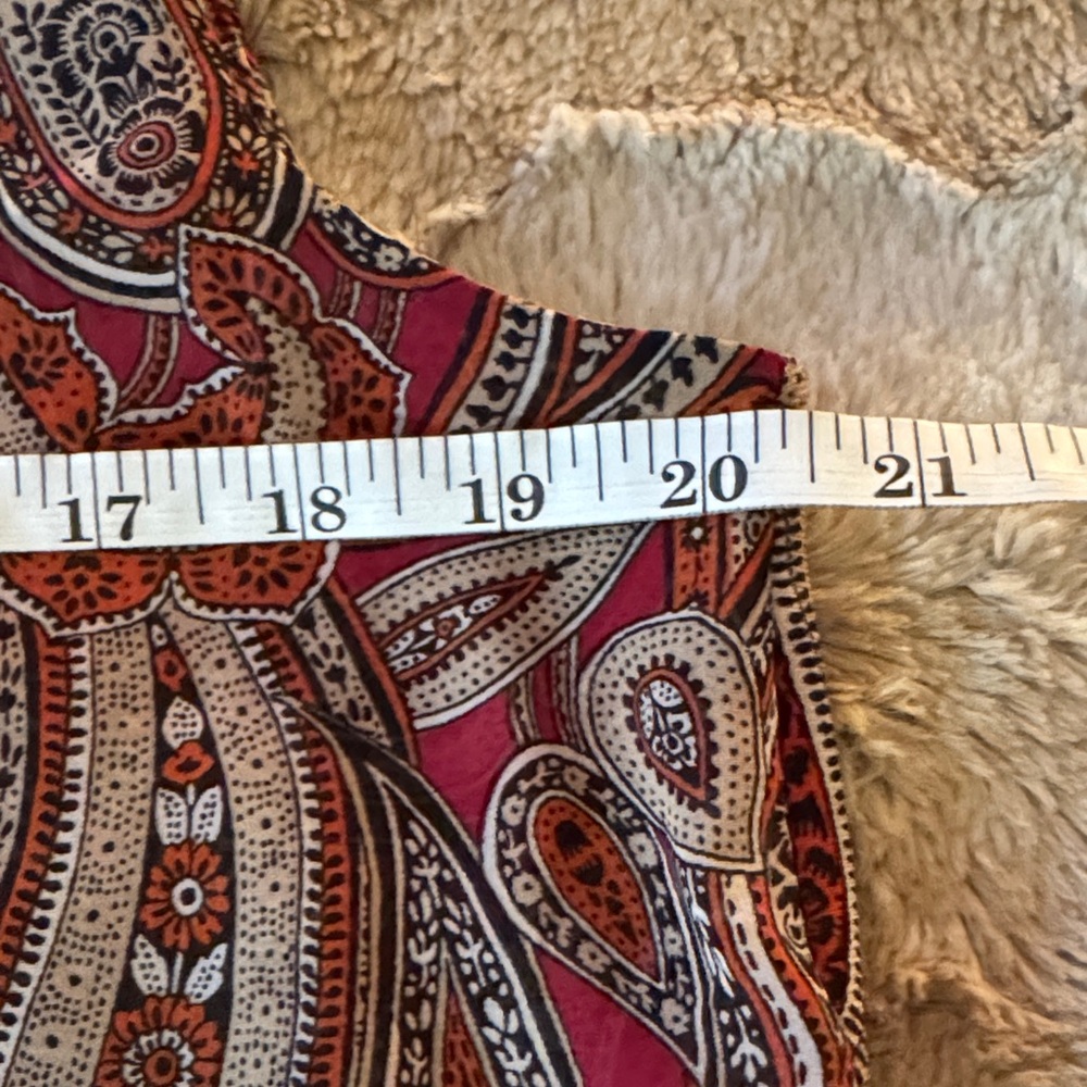 Dressbarn Established 1962 Sleeveless Paisley Blouse- L - Picture 5 of 7